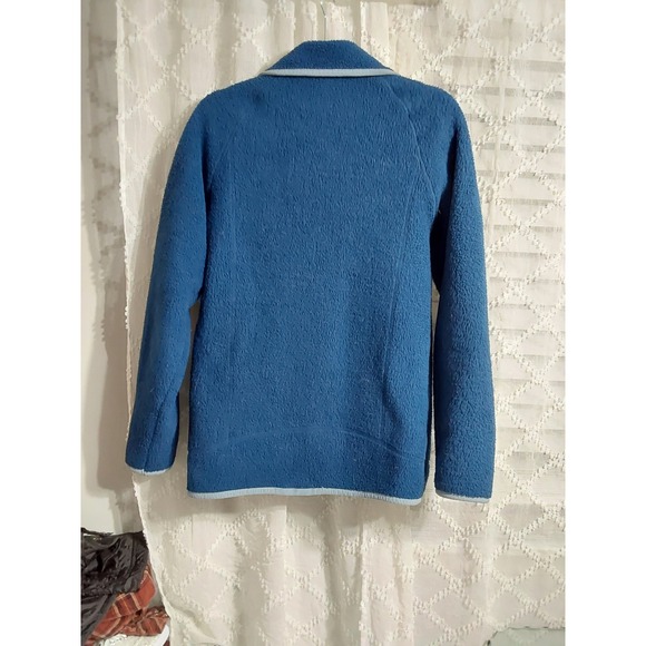 Disney Mickey Mouse Fleece Jacket Blue Zip Up Embroidered Adult Size Small - Picture 3 of 3